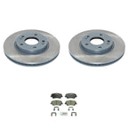 DuraGo Front Rotors & Bosch QuietCast Ceramic Brake Pads Kit for Forte5 (2014–2018)