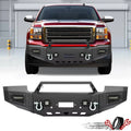 Black Steel Front Bumper Assembly with LED Spotlights for GMC Sierra 1500 (2007–2013)