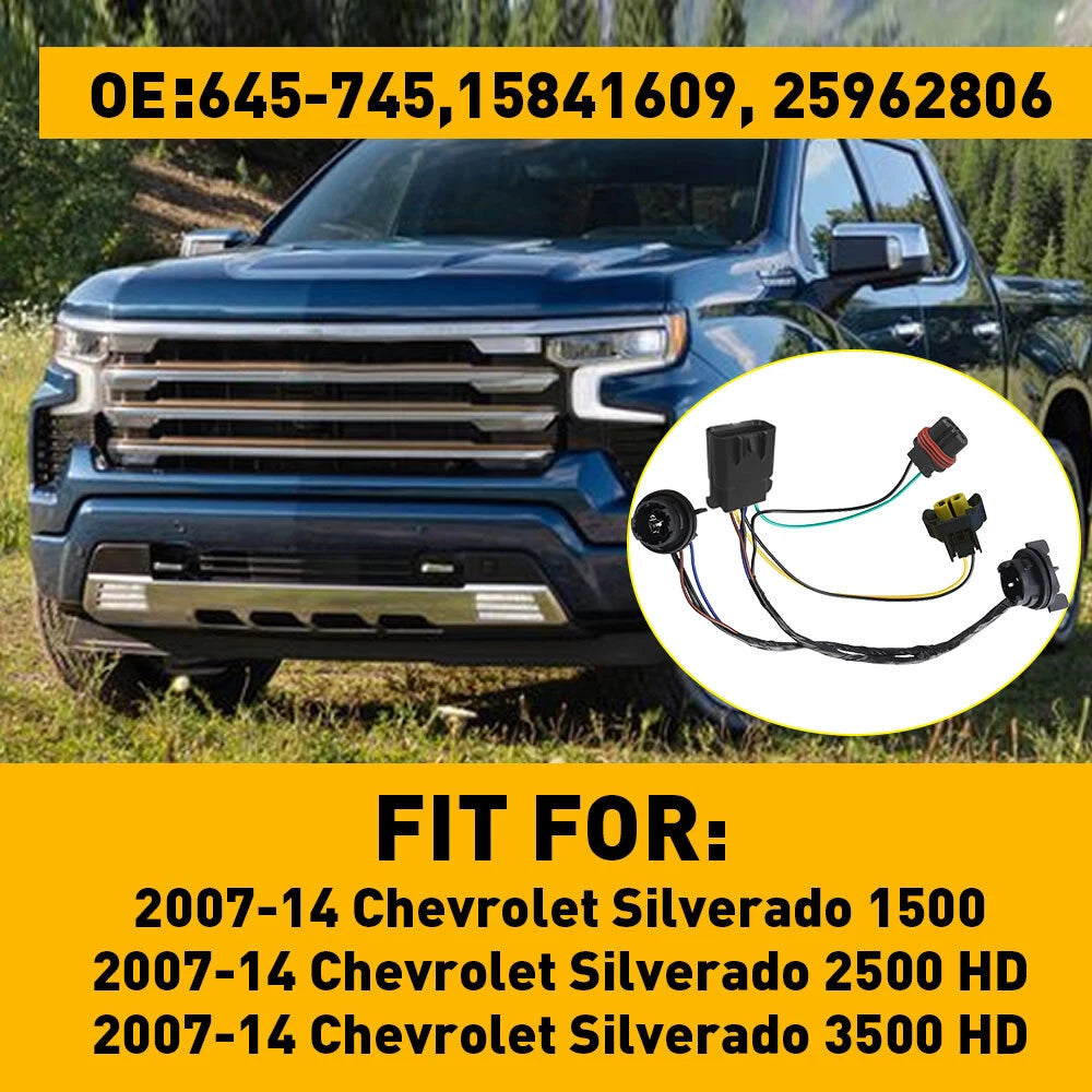 Wiring Headlight Harness for Chevrolet Silverado 2500 HD (2007-2014)