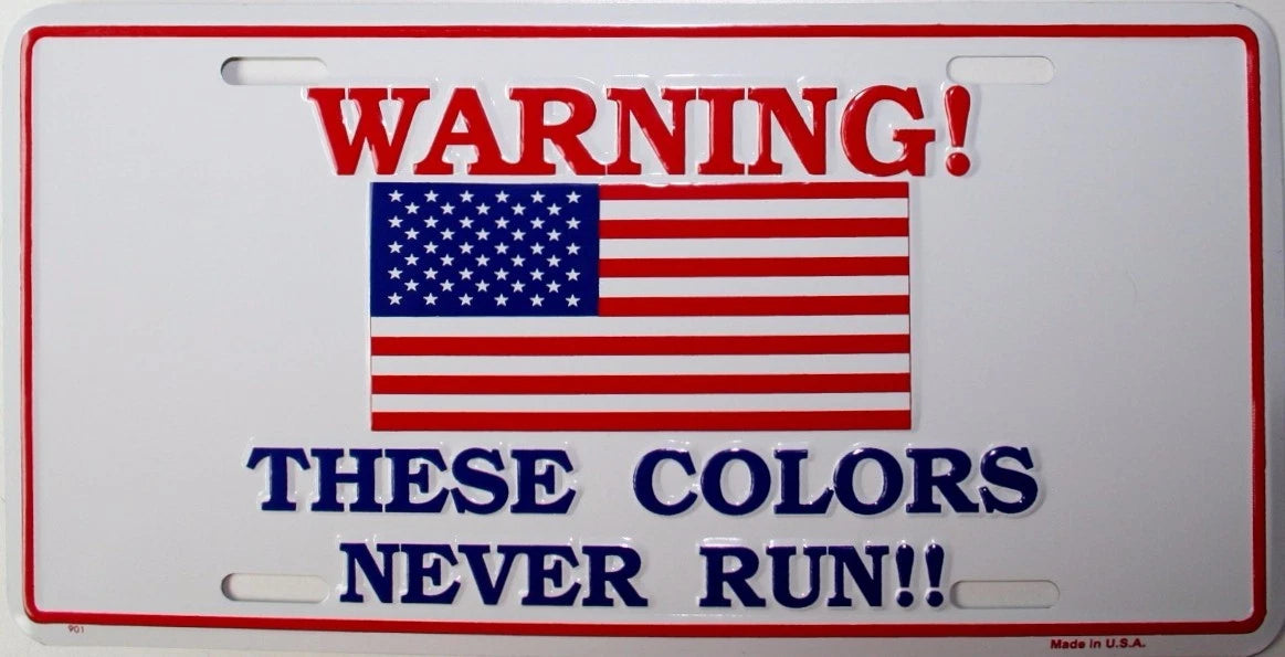 USA Flag License Plate for Auto Truck Car