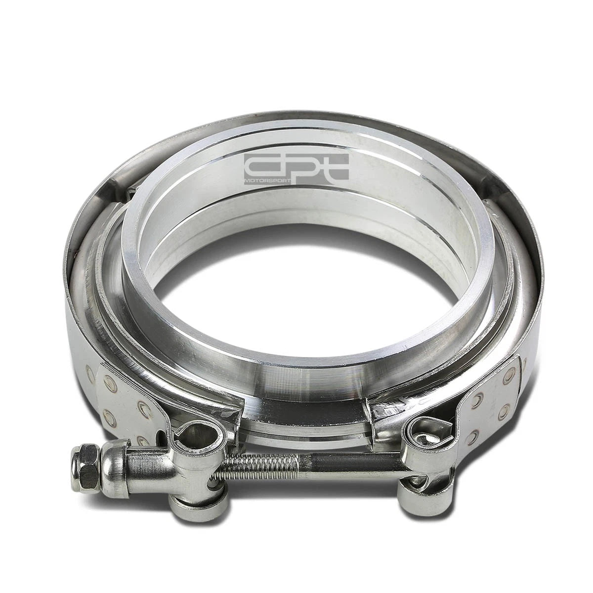 2.5" Stainless V-Band Clamp + Aluminum Flange for Turbo Down Pipe Wastegate