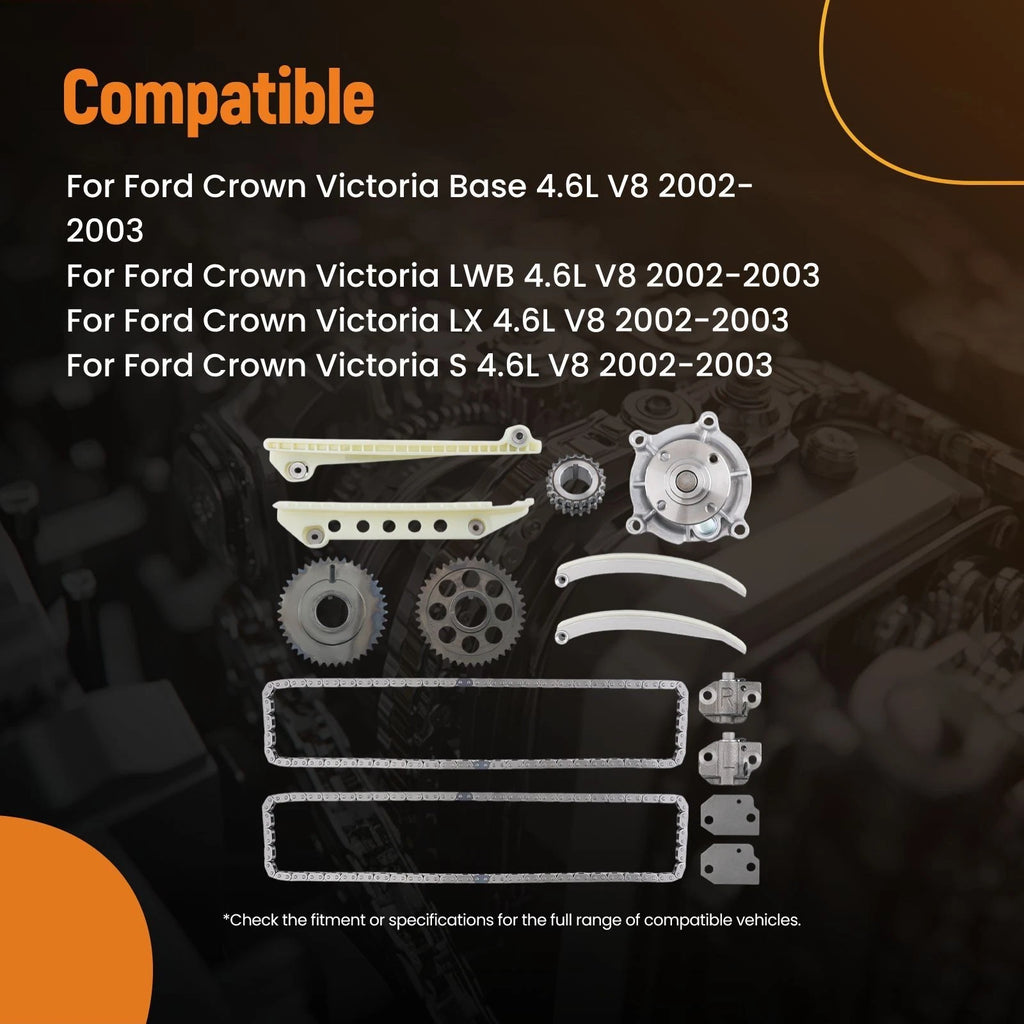 Engine Timing Chain Kit for Ford Mercury 4.6L V8 (2001–2003) 5W7Z-6268-AA