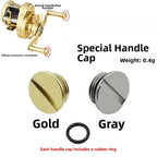 Metal Knob Cover with Rubber Gasket for Lizard Pro Drum Fishing Reel