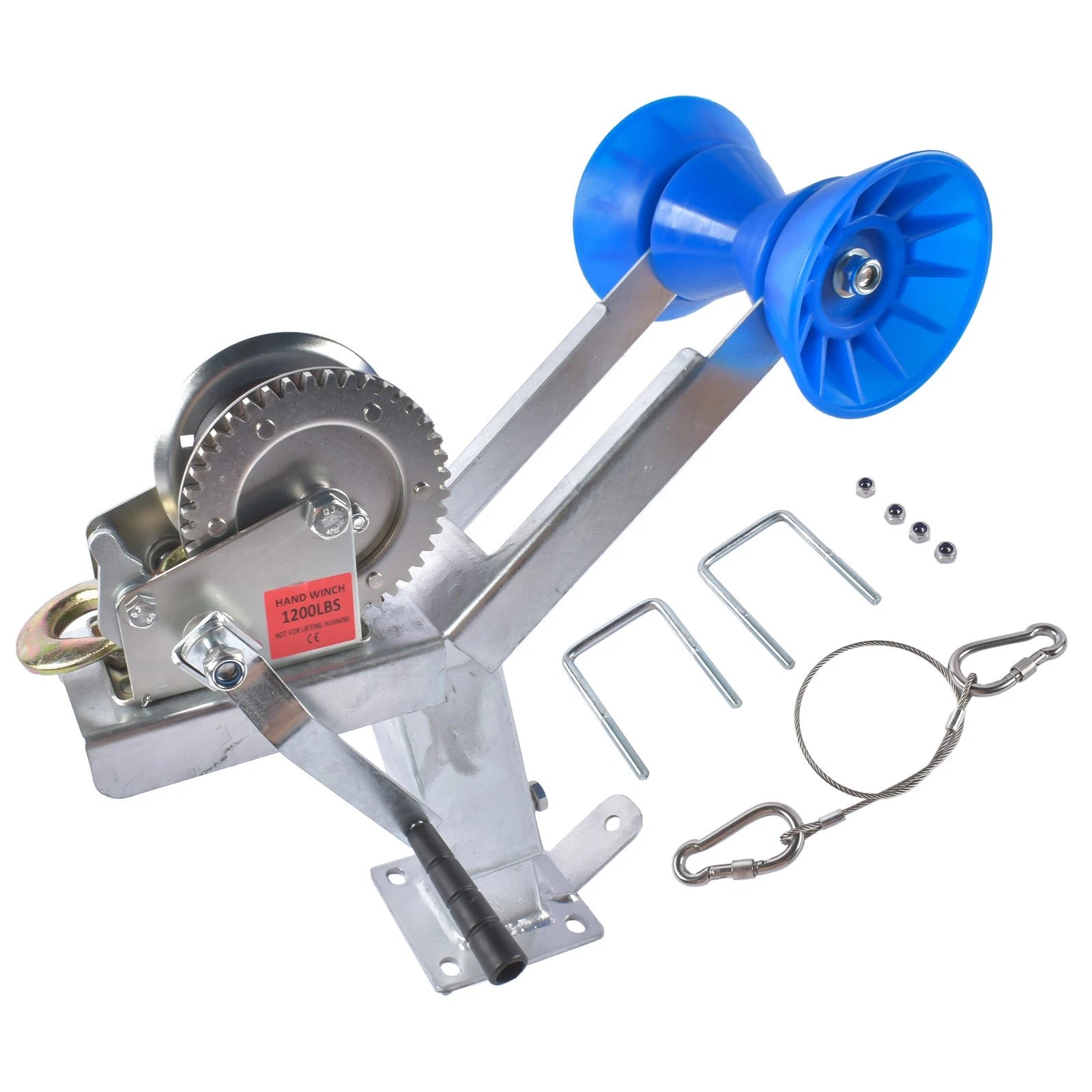 Height Adjustable Boat Trailer Winch Mount for Universal Trailer Hitch