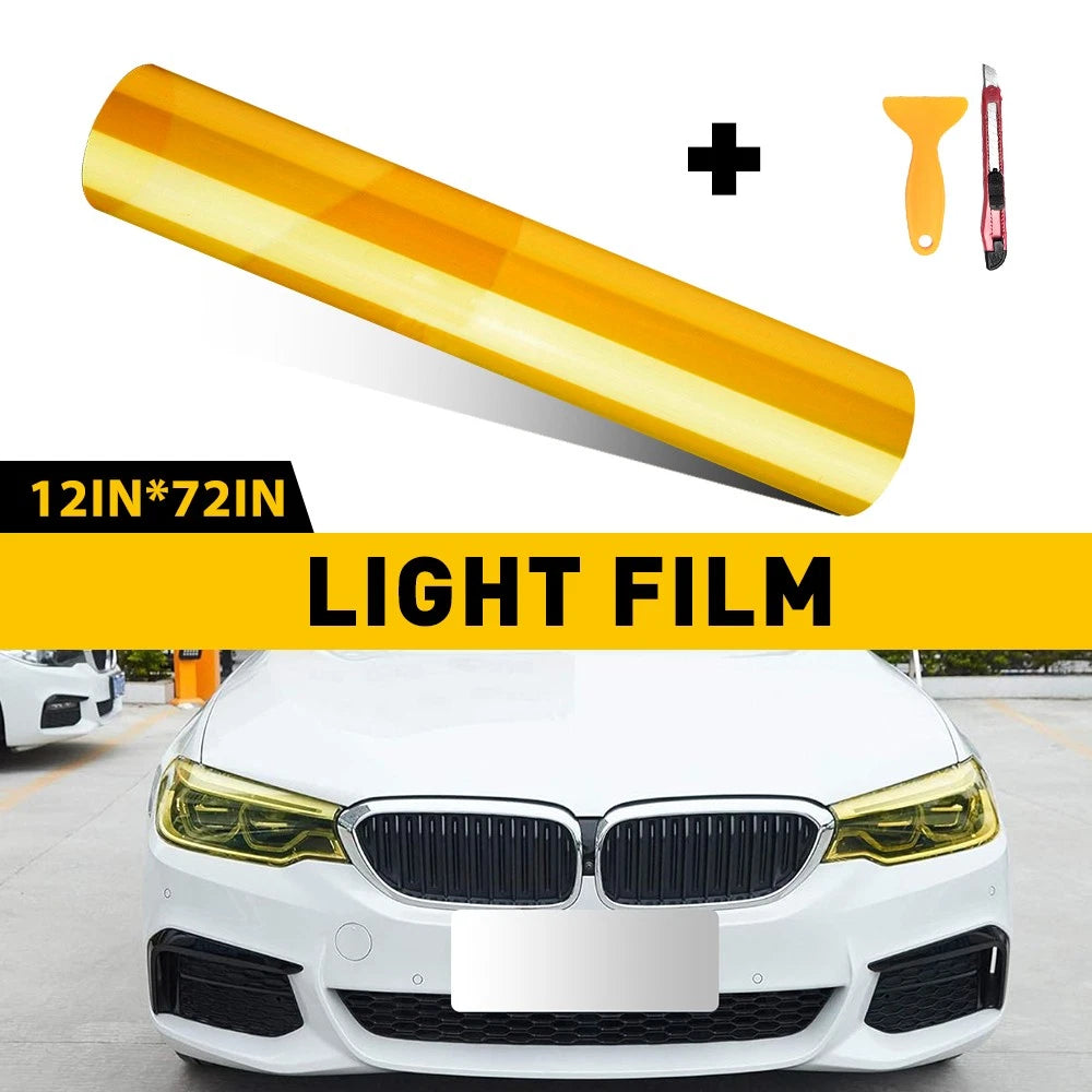 Headlight Taillight Fog Light Tint Film Vinyl for Universal (12"x72")