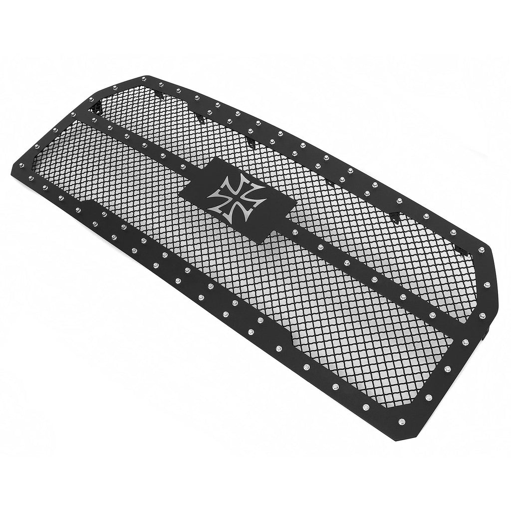 Main Upper Carbon Black Mesh Grille Insert for Ford F-150 (2015–2017)
