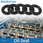 Set of 5 Oil Seal Rotary Shaft Seal Nitrile Rubber 25x45x7mm