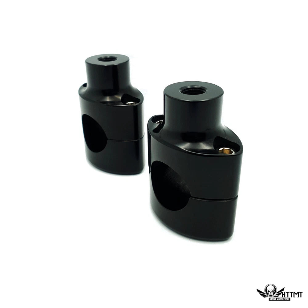 2'' Black Handlebar Risers Clamp for Harley Road Glide, Road King