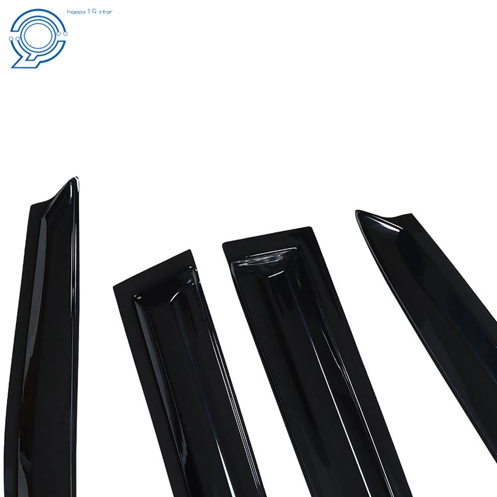 Set of 4 Window Visors for Toyota Highlander (2001–2007) Smoke Vent Guard