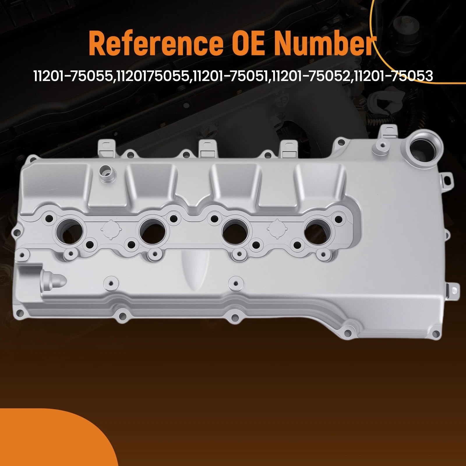 Aluminum Valve Cover for Toyota Tacoma 2.7L (2005–2015), 4Runner (2010)