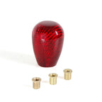 Carbon Fiber Gear Shift Knob for Universal Fit (Red)