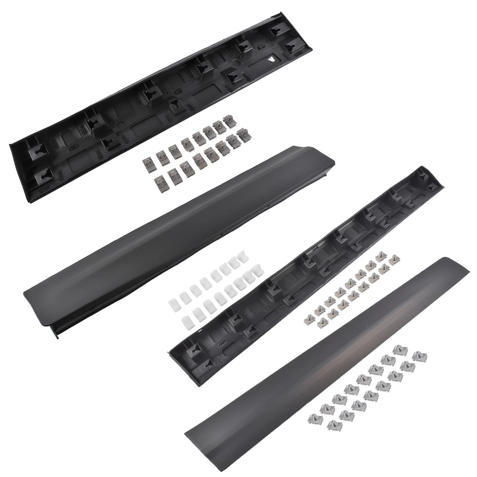 Set of 4 Lower Door Trim Molding for Cadillac XT5 (2017–2025) Black