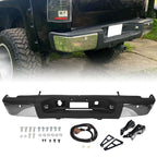 Chrome Steel Bumper Set for Chevy Silverado & GMC Sierra (2007–2014)