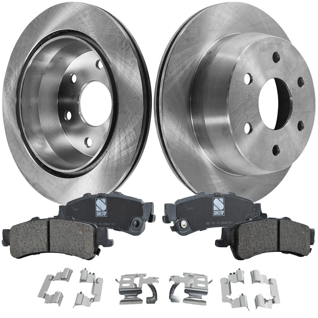 Rear Brake Disc and Pad Kit for Chevrolet Silverado 1500 (1999–2006) Ceramic