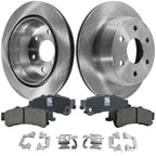 Rear Brake Disc and Pad Kit for Chevrolet Silverado 1500 (1999–2006) Ceramic