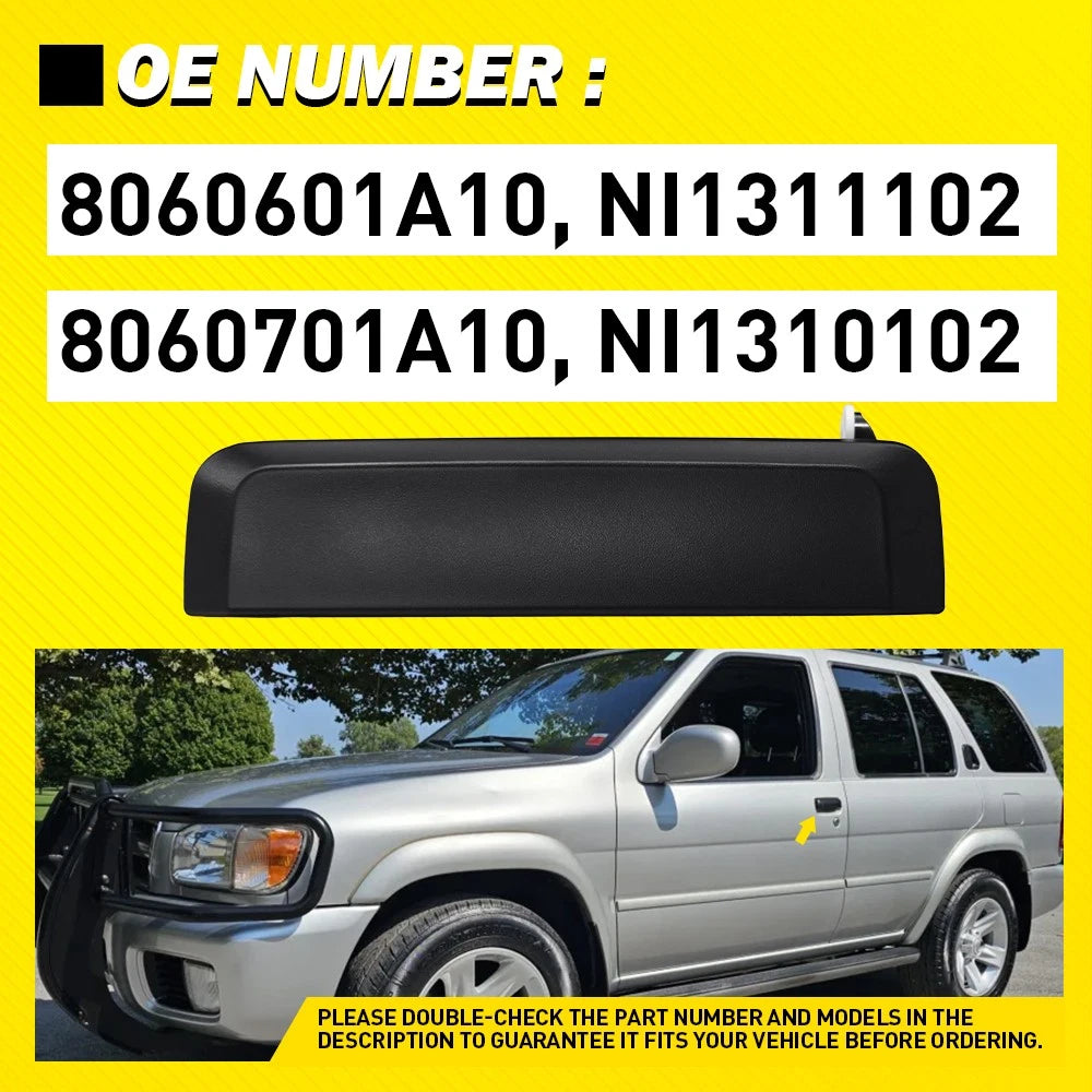 Set of 2 Door Outer Handles for Nissan D21 (1986–1997)