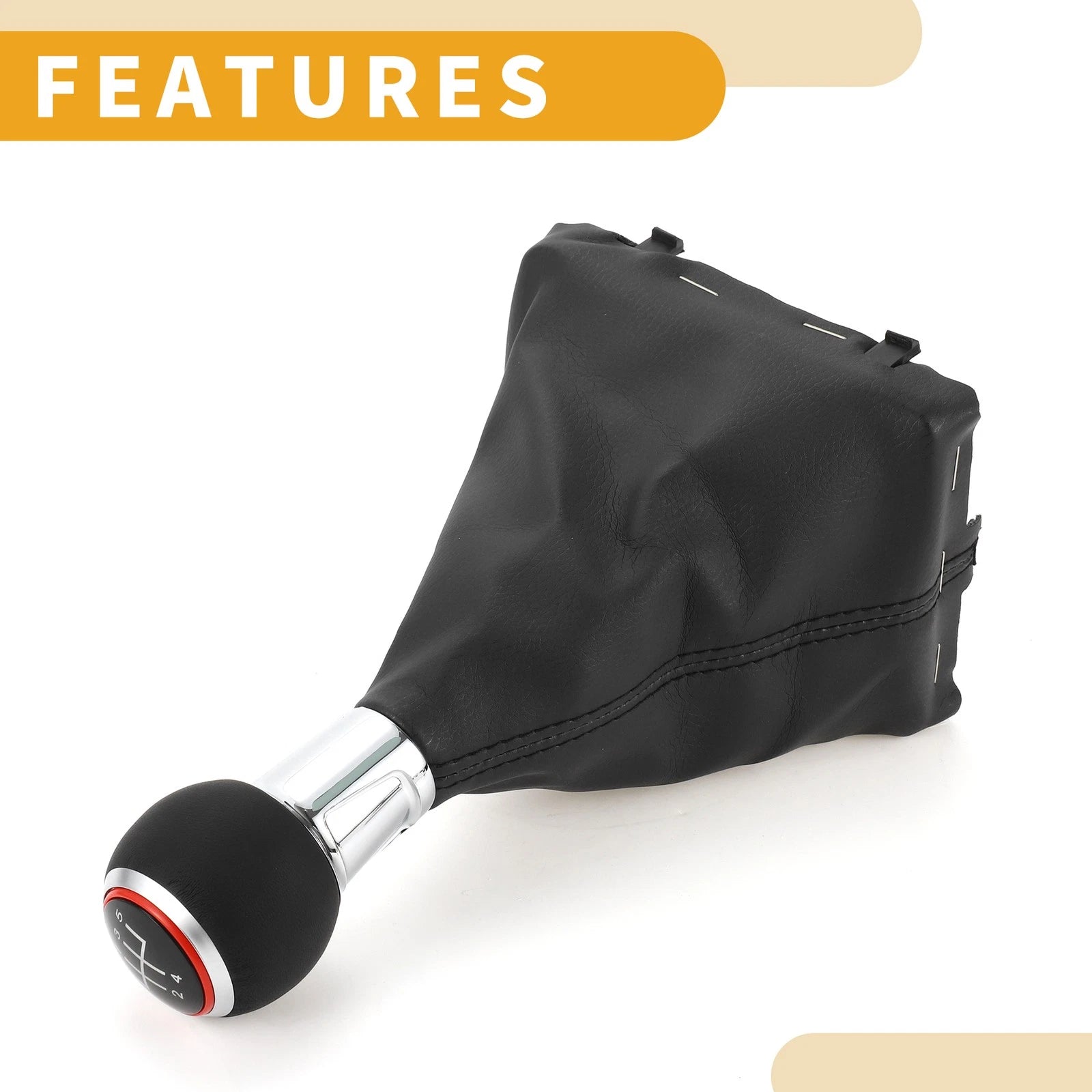 5 Speed Manual Gear Shifter Knob with Cover for Audi A3 (2000–2023)