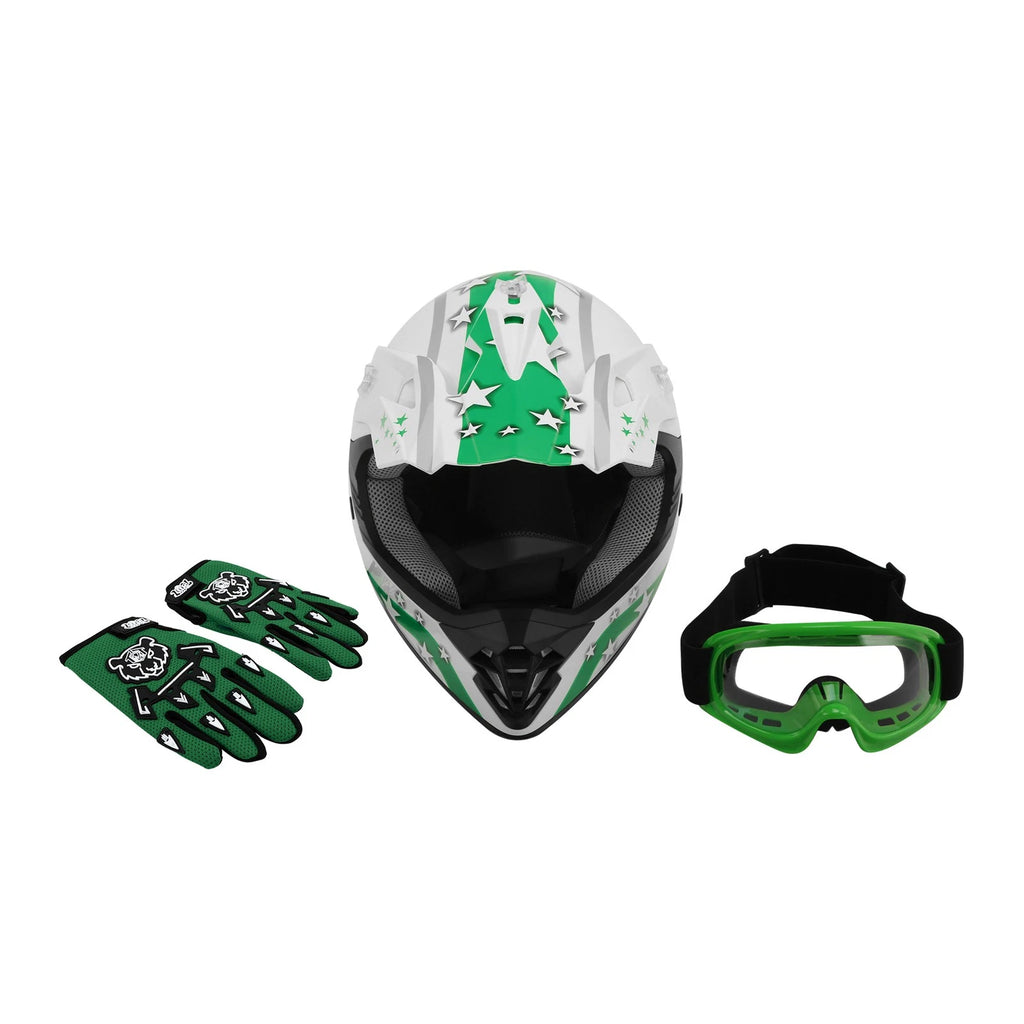 Full Face Helmet for Motorcycle Youth Kids (S-XL)