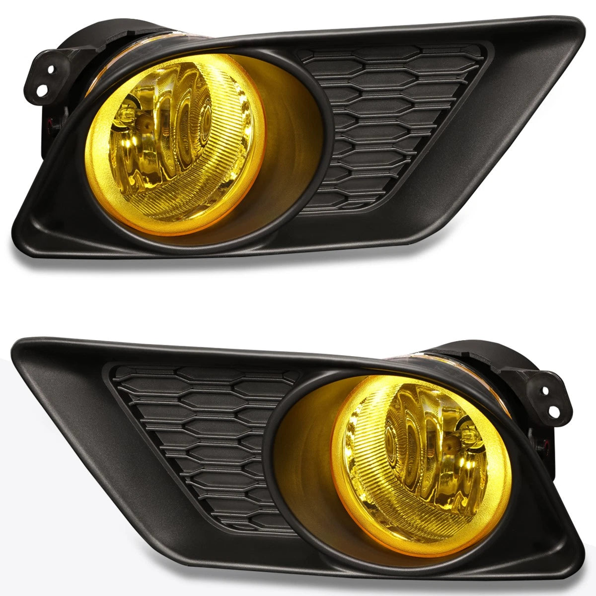 Fog Lights for Dodge Charger (2011–2014) Amber Lens, Switch, Bezel