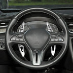 Silver Steering Wheel Shift Paddle Extensions for Nissan Altima, Infiniti QX50, QX60
