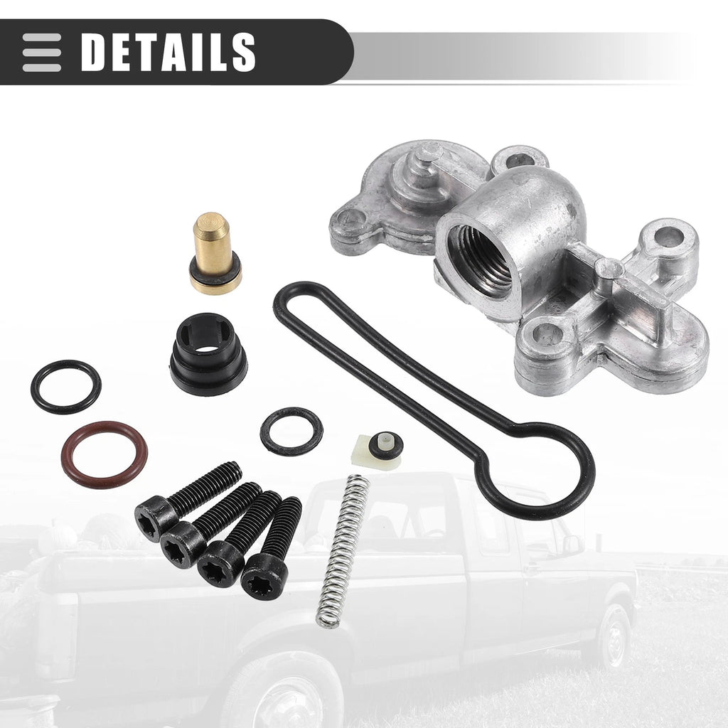 Fuel Pressure Regulator Kit for Ford (2003–2007) 3C3Z9T517AG Silver Black