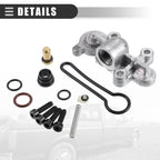 Fuel Pressure Regulator Kit for Ford (2003–2007) 3C3Z9T517AG Silver Black