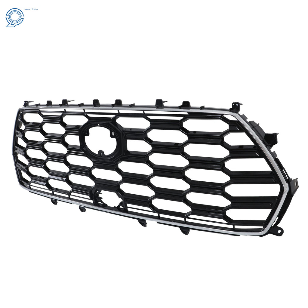 Plastic Black and Chrome Front Bumper Upper Grille for Toyota Sequoia (2023–2024)