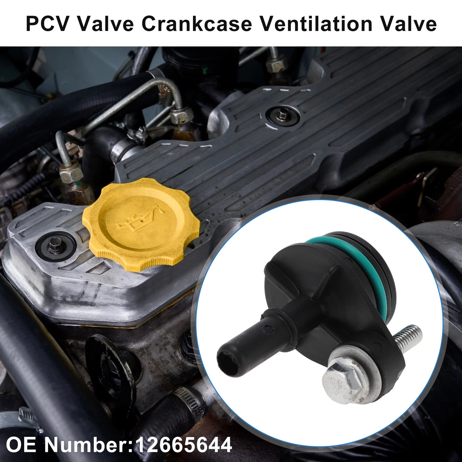 PCV Valve for Chevrolet Trax (2013–2020) No.12665644