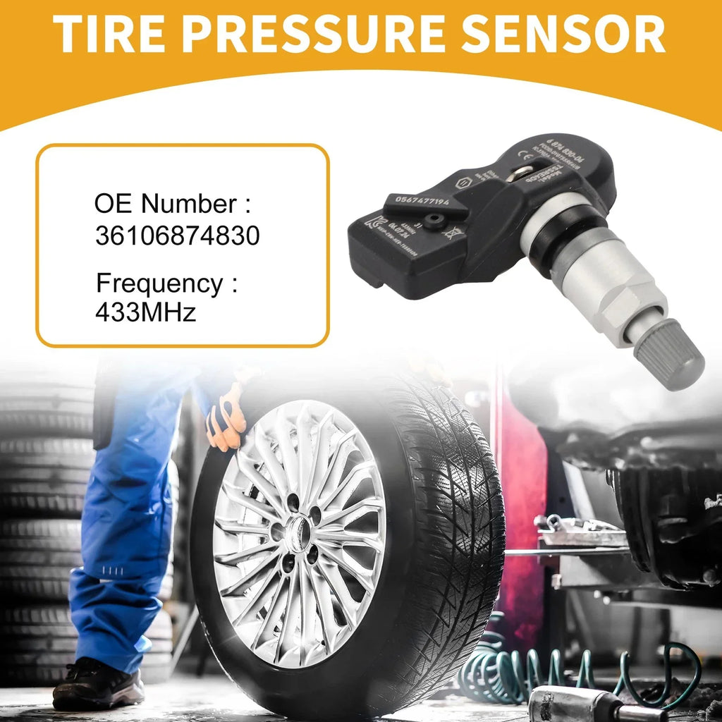 1 Pc Tire Pressure Sensor for BMW 328i xDrive (2012 - 2015) 433MHz