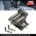 5" Cross Sliding Drill Press Vise for Machine Shop Tools
