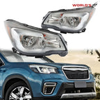Headlights for Subaru Forester (2017–2018) Halogen Black Housing
