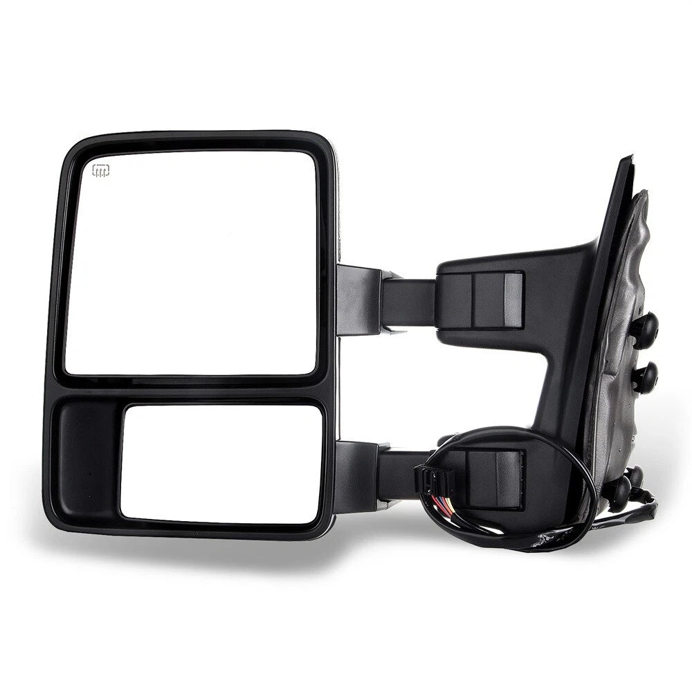Set of 2 Chrome Power Heated Signal Towing Mirrors for Ford F250 (2008–2016)