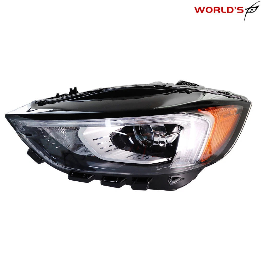 Full LED Driver Left Headlight for Ford Edge (2019–2021) Black Housing