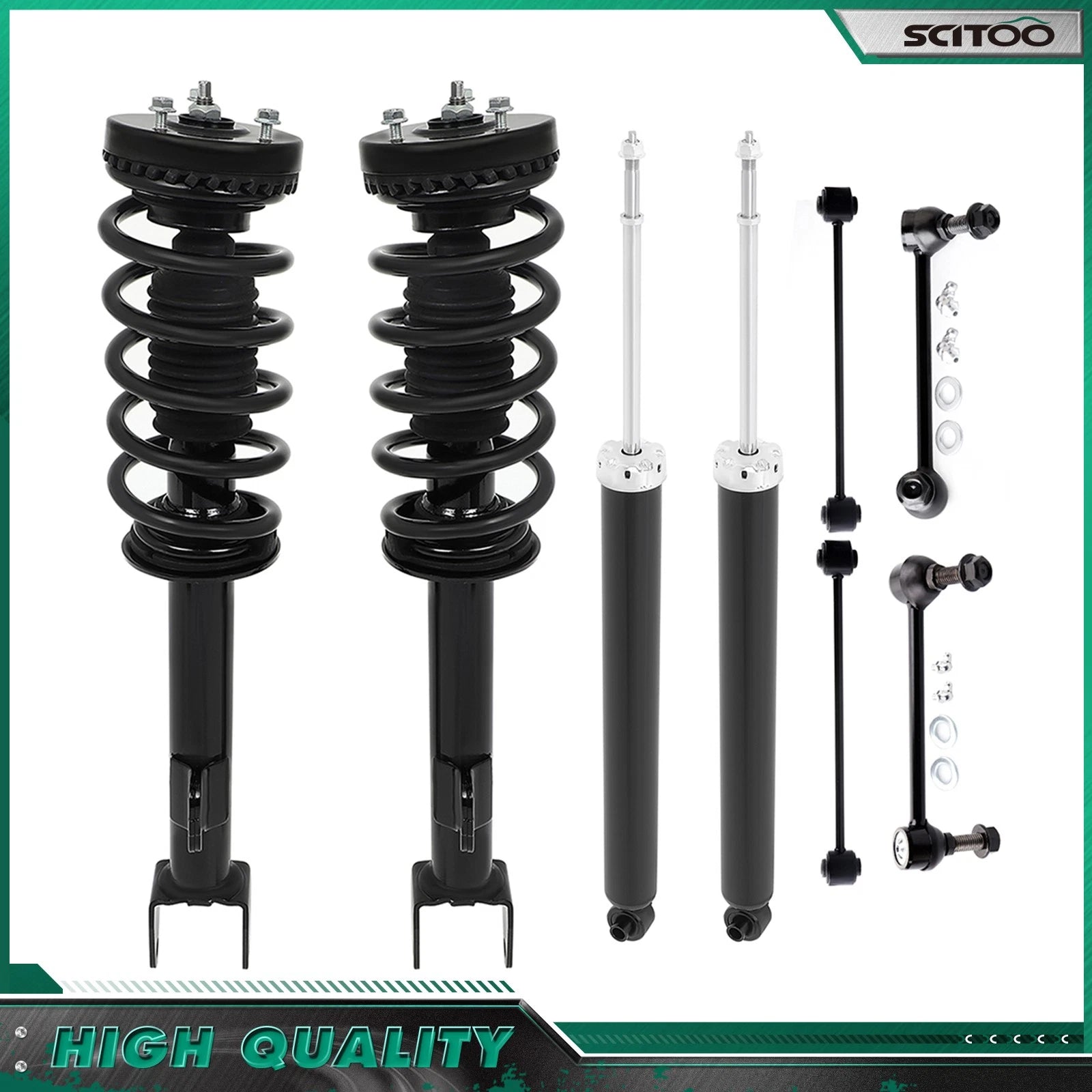 Set of 4 Front Struts & Rear Shocks for Chrysler 300 RWD (2011–2019)