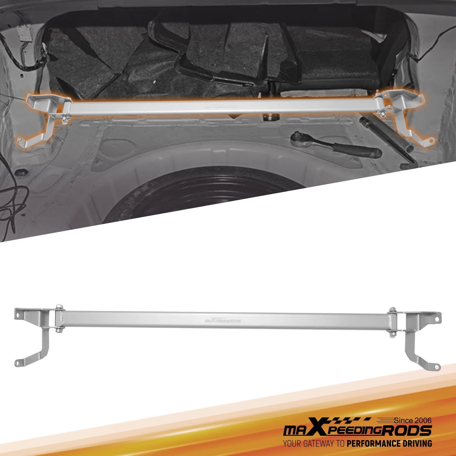 Rear Upper Strut Tower Brace Support for Subaru BRZ Toyota 86 Scion FR-S (2013–2023)
