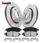 Front Brake Rotors Ceramic Pads Kit for Jeep Commander (2006–2010)