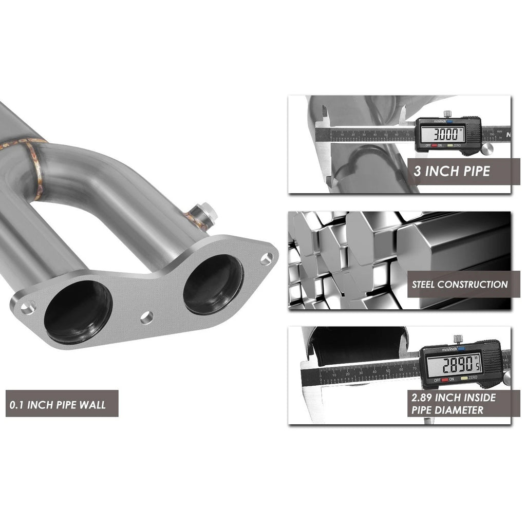 3" OD Muffler Tip Catback Exhaust System for Chevy Tahoe / GMC Yukon (1996–1999)
