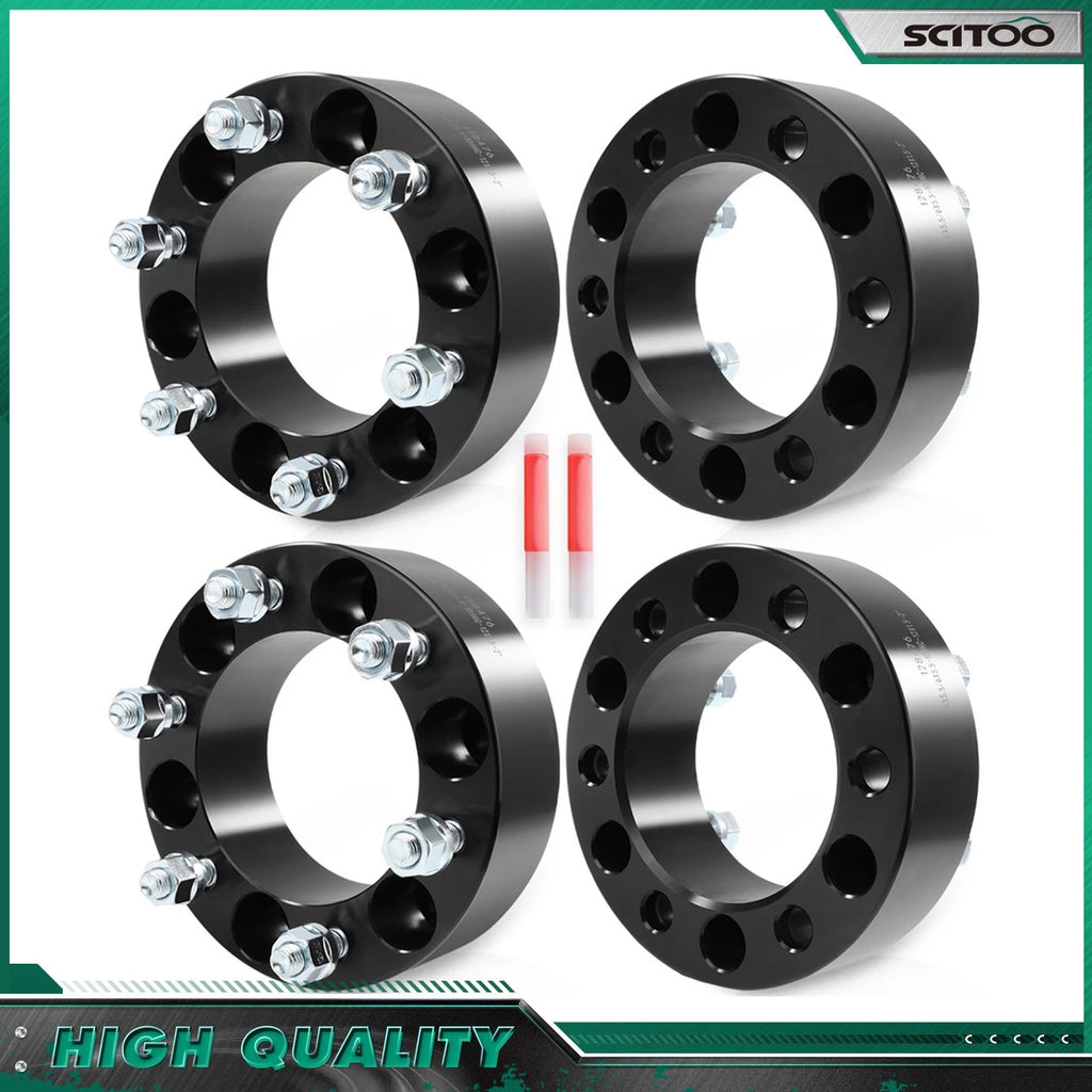 Set of 4 Wheel Spacers 6x5.5" M12x1.5 for Ford Ranger (2013–2022), Hummer H3 (2006–2010)