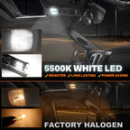 LED Dome License Plate Cargo Light Bulb Kit for Chevy Tahoe (2007–2014) 8 Pcs