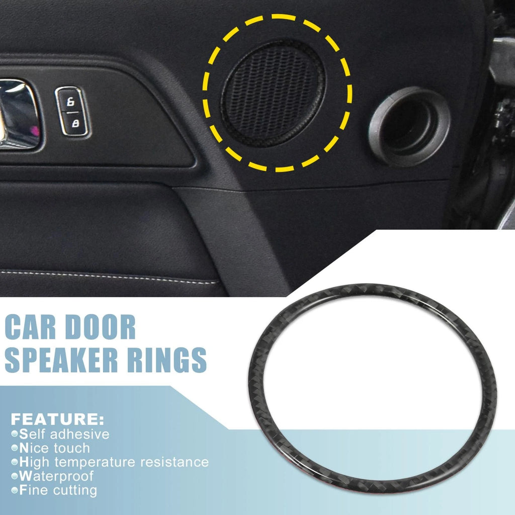 2Pcs Door Speaker Rings for Ford Mustang (2015–2020) 724708653541