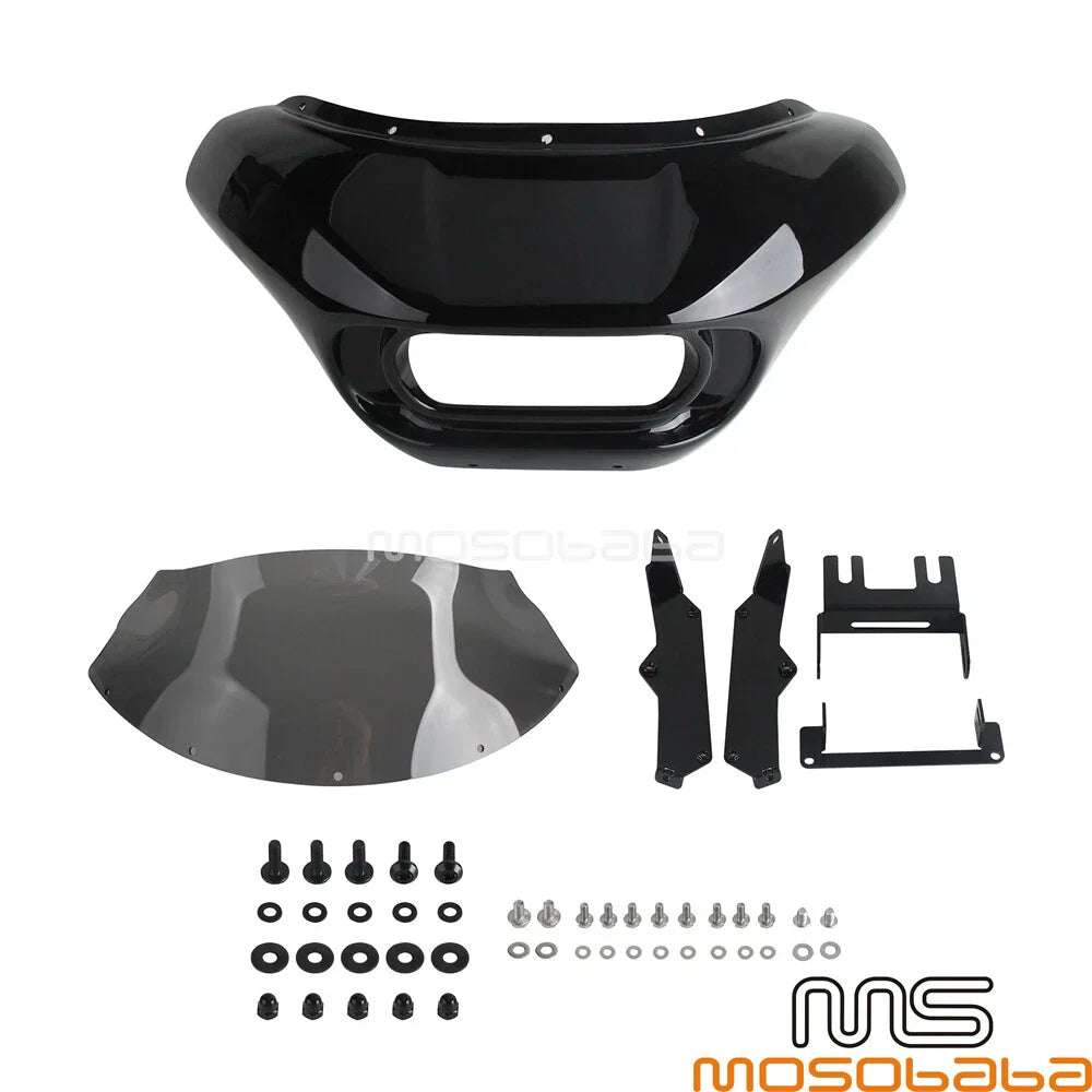 9" Windshield Headlight Fairing for Harley Softail Fat Bob FXFB FXFBS (2018)