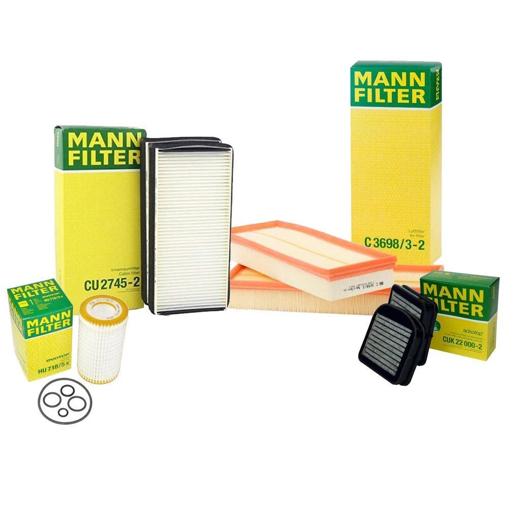 Mann Oil Air Paper Cabin Filter Service Kit for Mercedes C215 W220 (2000–2006)