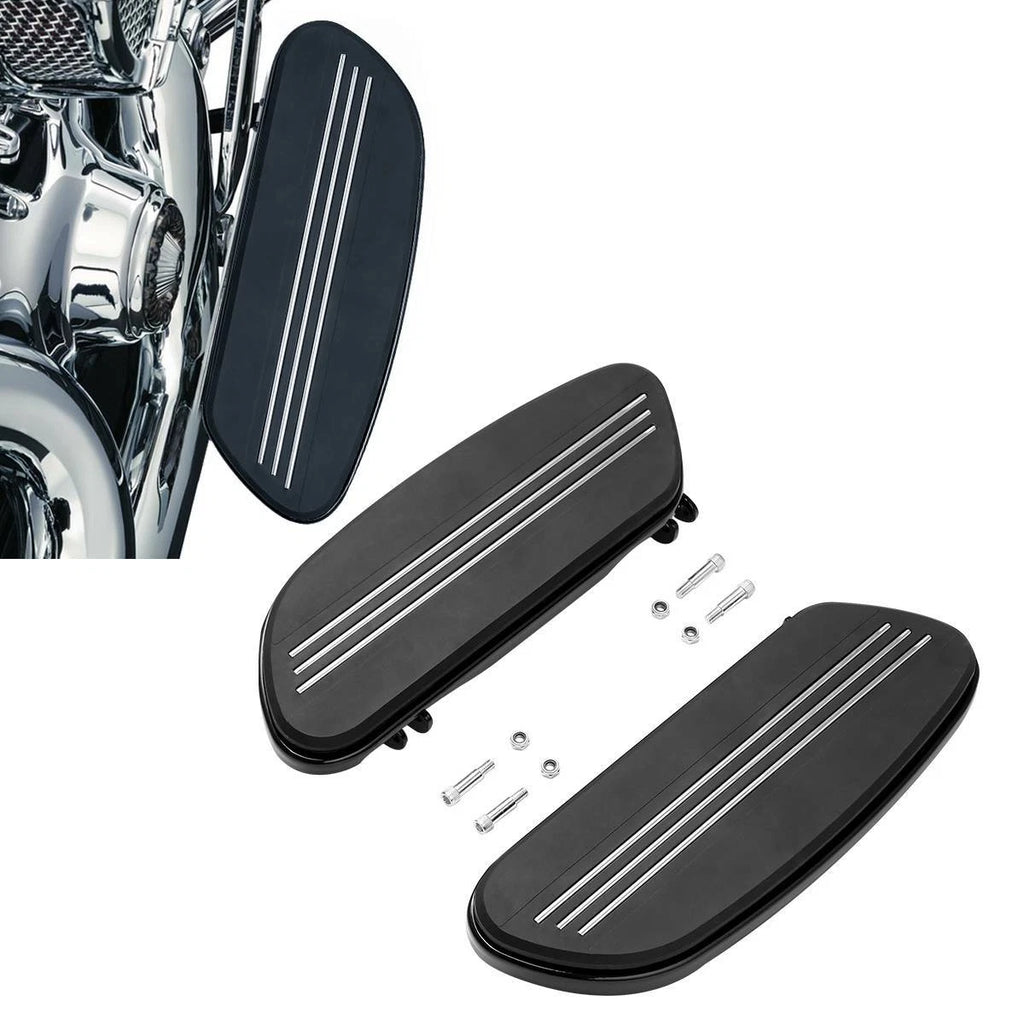 Black Driver Footboard for Harley Electra Street Road Glide (1986–2024)