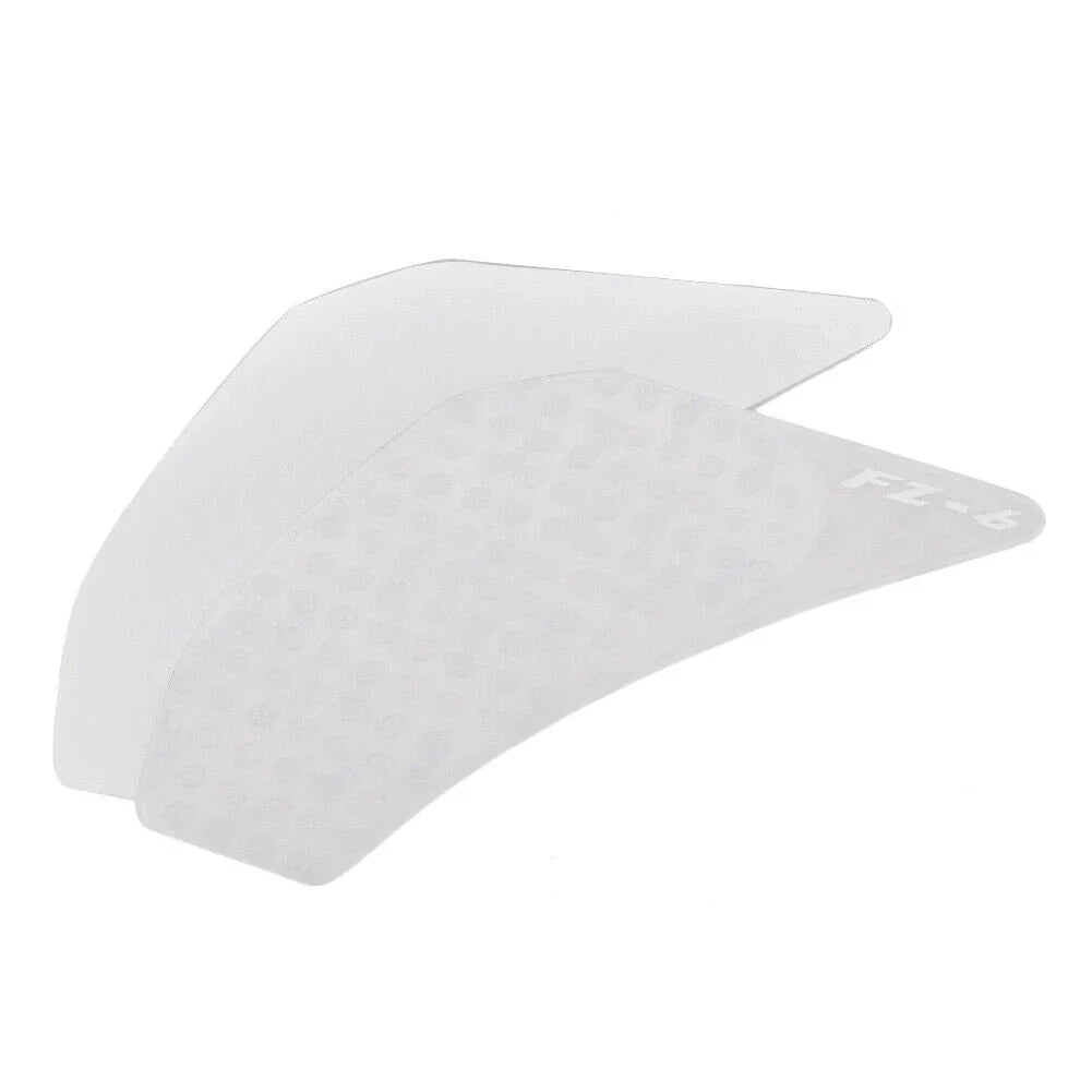 Gas Tank Traction Side Pad Knee Grip Decal White for YAMAHA FZ6 2006-2010