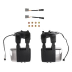 Pair Chrome Power Heated Tow Mirrors for Ford F250/F350/F450/F550 (1999–2007)