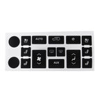 A/C Climate Control Button Repair Decals for Cadillac Escalade (2007–2014) Matte Black