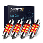 Set of 4 LED 6SMD Dome Map Light Bulbs for Various Vehicles