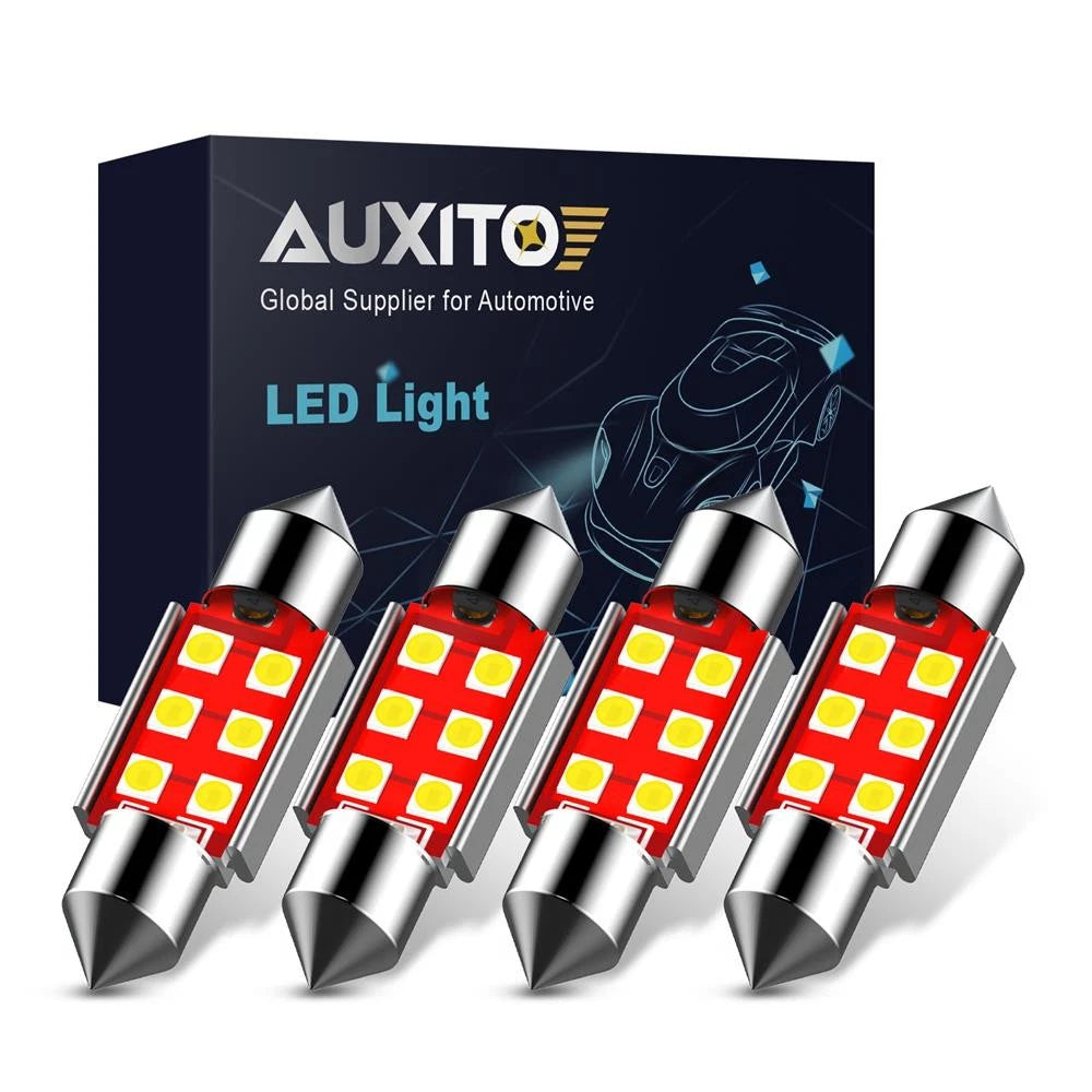Set of 4 LED 6SMD Dome Map Light Bulbs for Various Vehicles