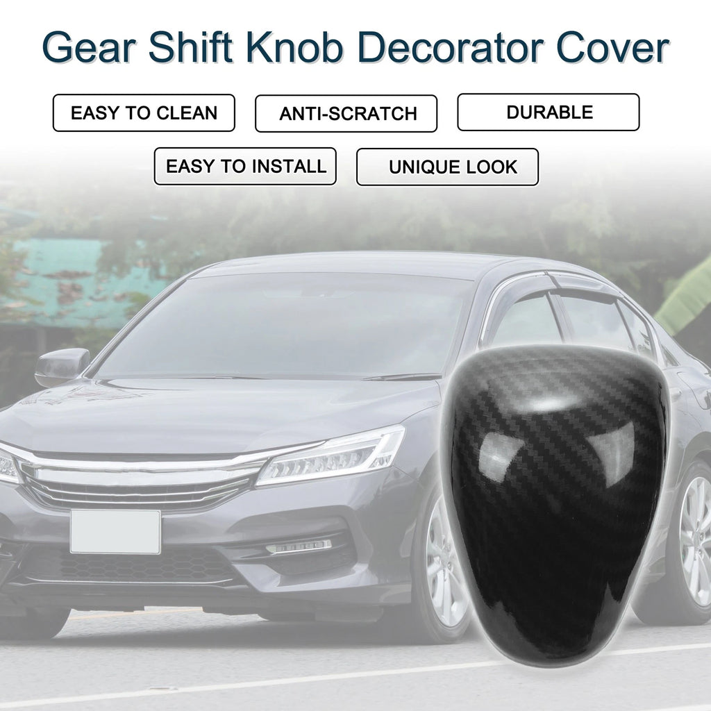 Carbon Fiber Gear Shift Knob Decorator Cover for Honda Accord (2013–2017)