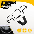 Black Steering Wheel Frame Trim for Dodge Charger/Challenger (2015–2023)